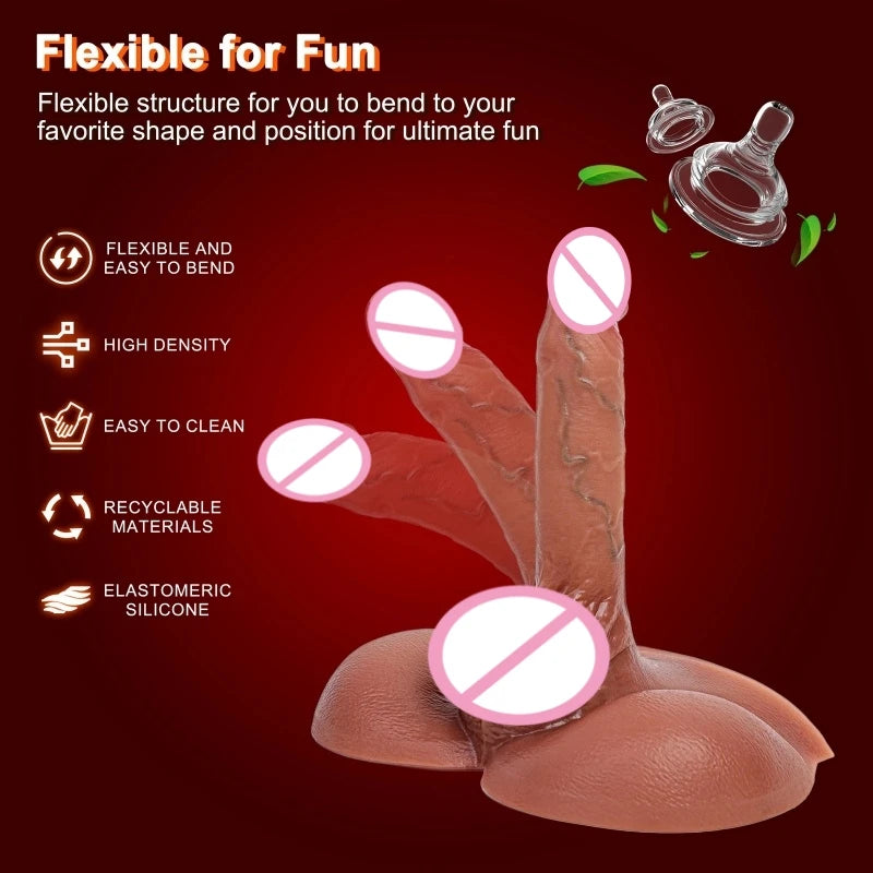 Vibrador automático com impulso e vibração.
