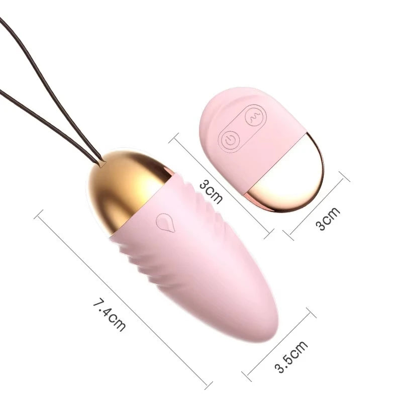 Vibrador Bullet com Controle Remoto Sem Fio e Múltiplos Modos de Vibração