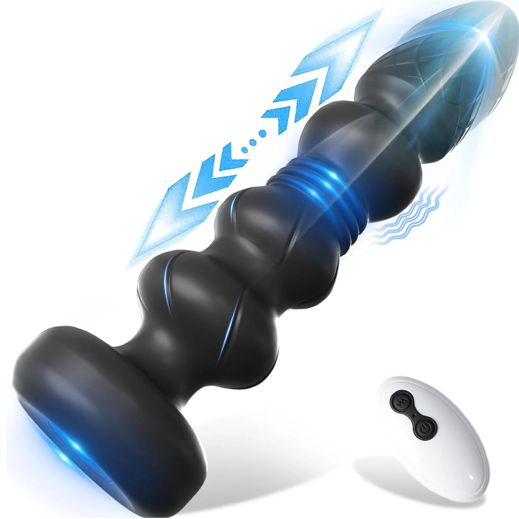 Plug Anal com Vibração e Controle Remoto Sem Fio