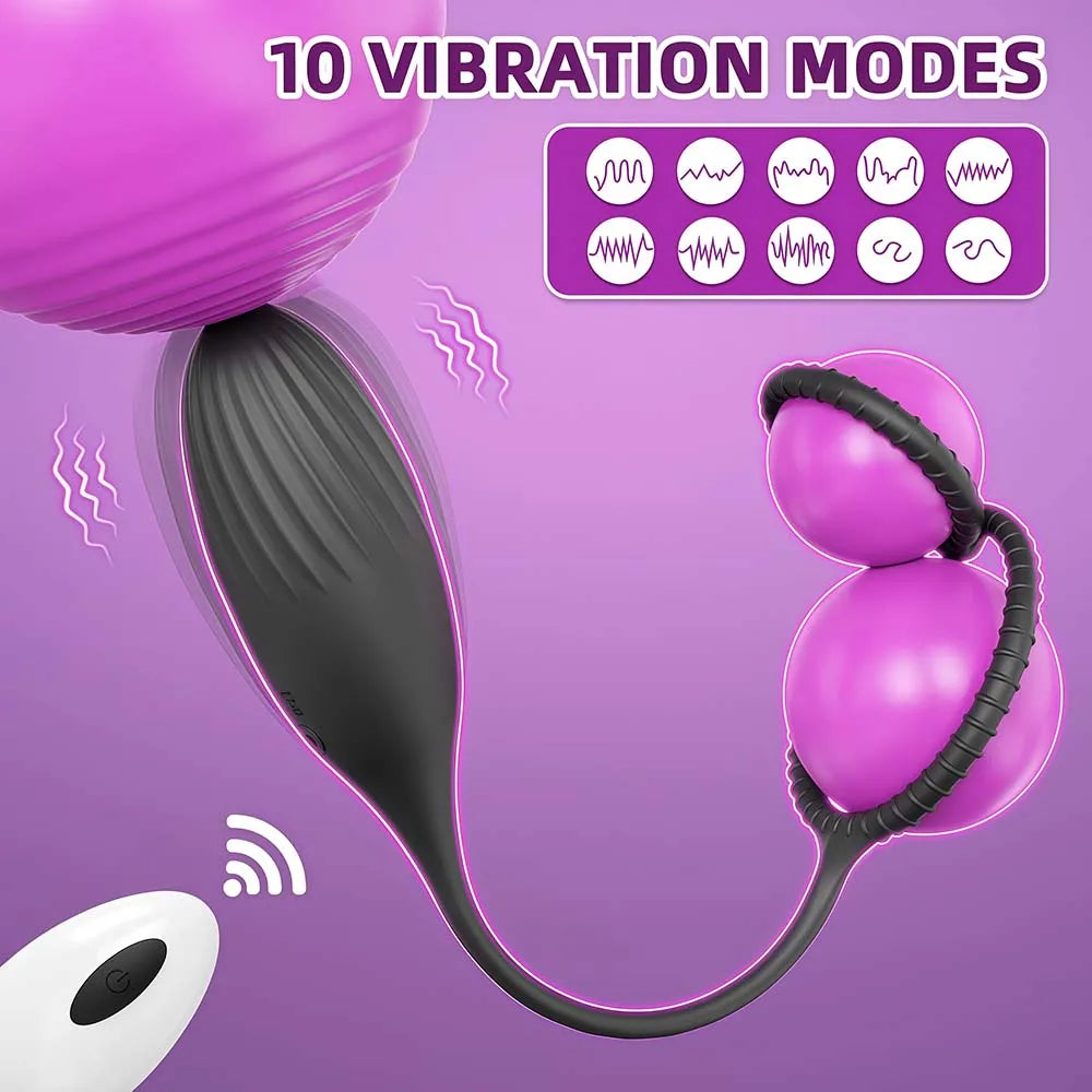 Massageador Prostático Recarregável com Controle Remoto