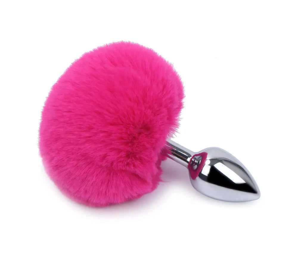 Plug Anal com Cauda de Coelho em Pelúcia