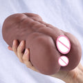 Massageador Masculino Premium com Duplo Canal Anatômico, Textura Interna