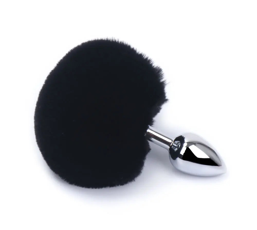 Plug Anal com Cauda de Coelho em Pelúcia