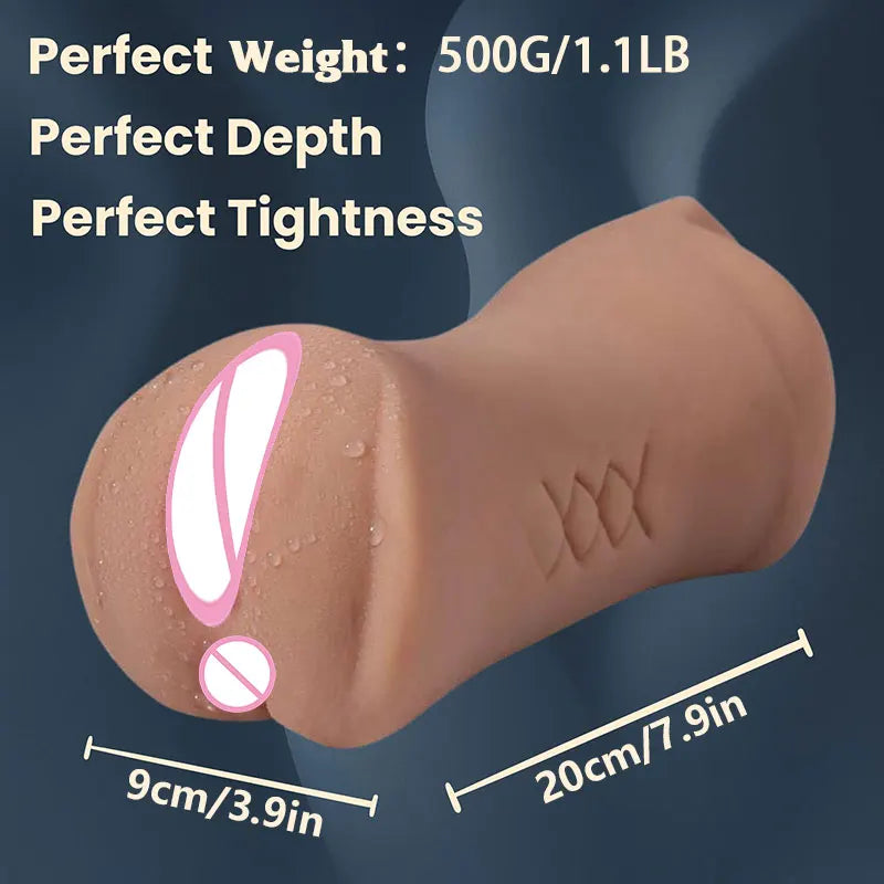Massageador Masculino 3 em 1 em Silicone com Design Anatômico e Textura Interna