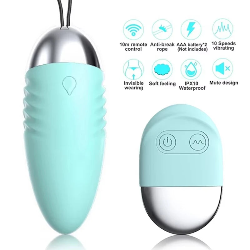 Vibrador Bullet com Controle Remoto Sem Fio e Múltiplos Modos de Vibração