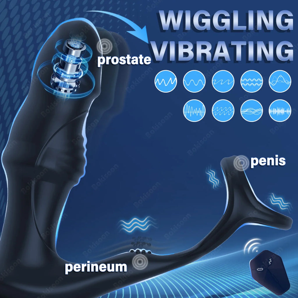 Massageador de próstata Bokisoon, vibrador anal.
