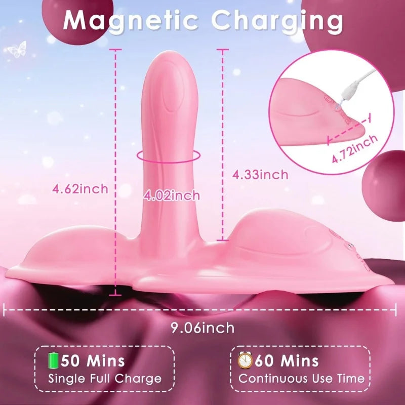 Vibrador automático com impulso e vibração.