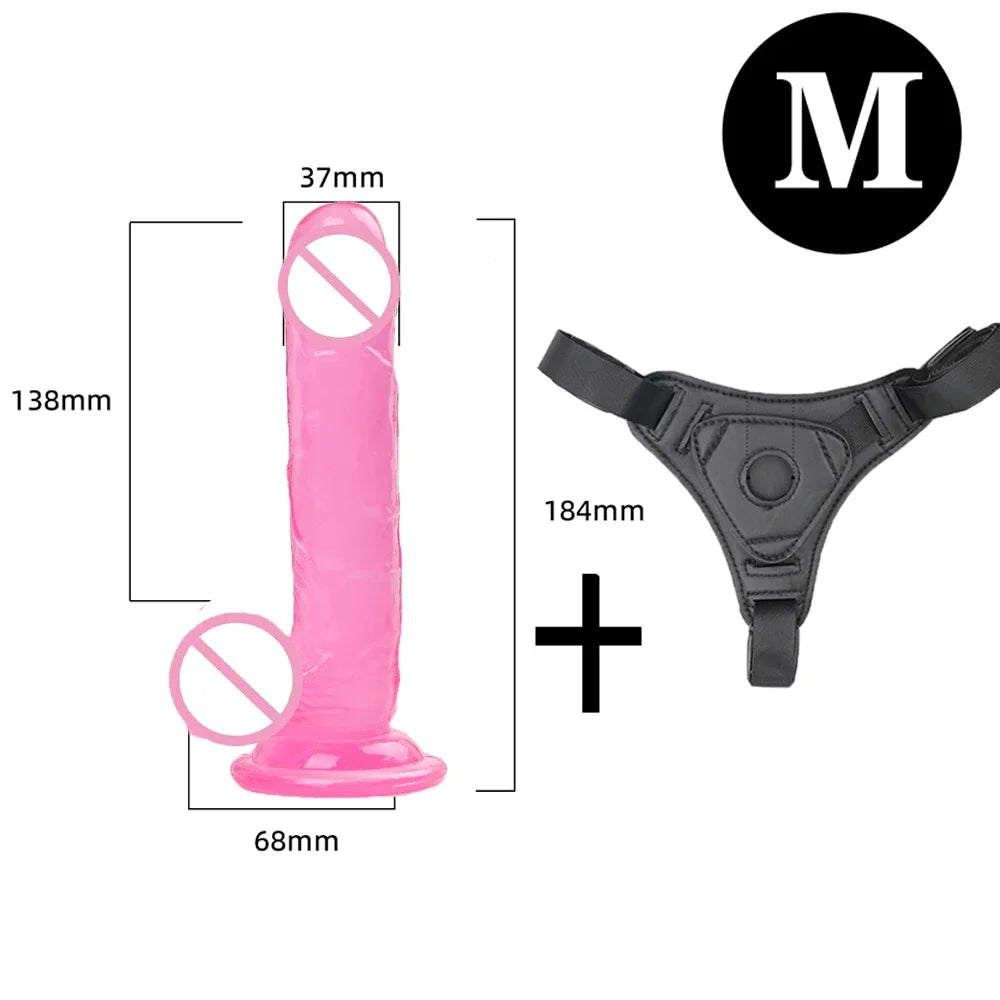 Cinta com Prótese Realística e Base Ajustável