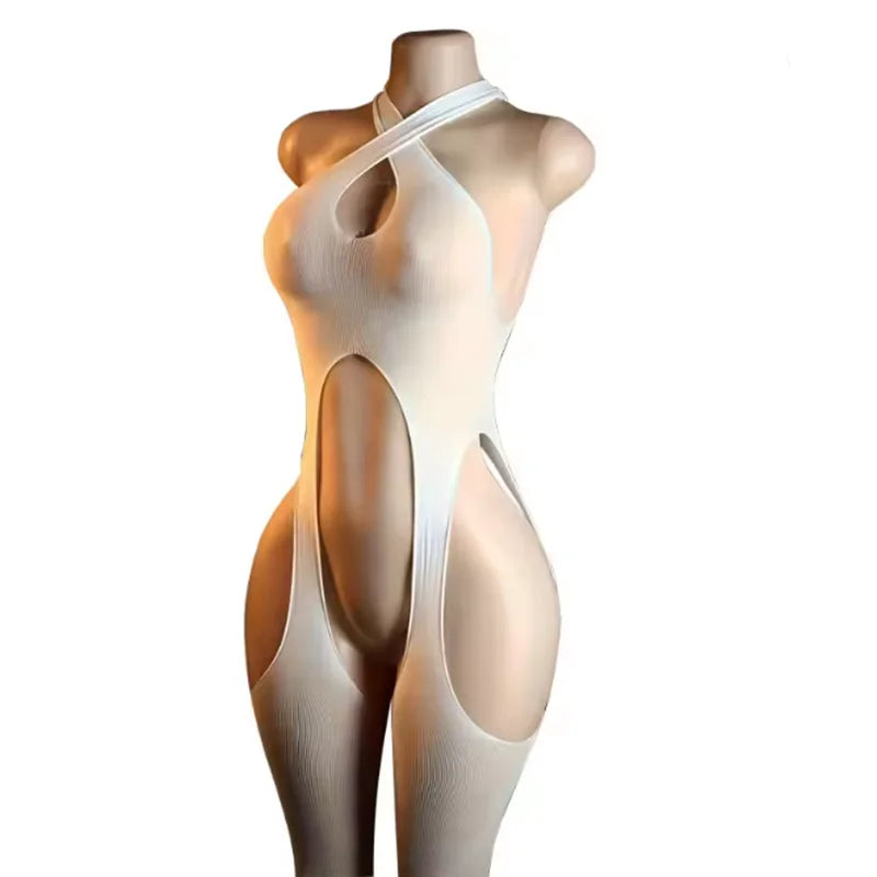 Body Sensual com Transparência e Abertura Íntima