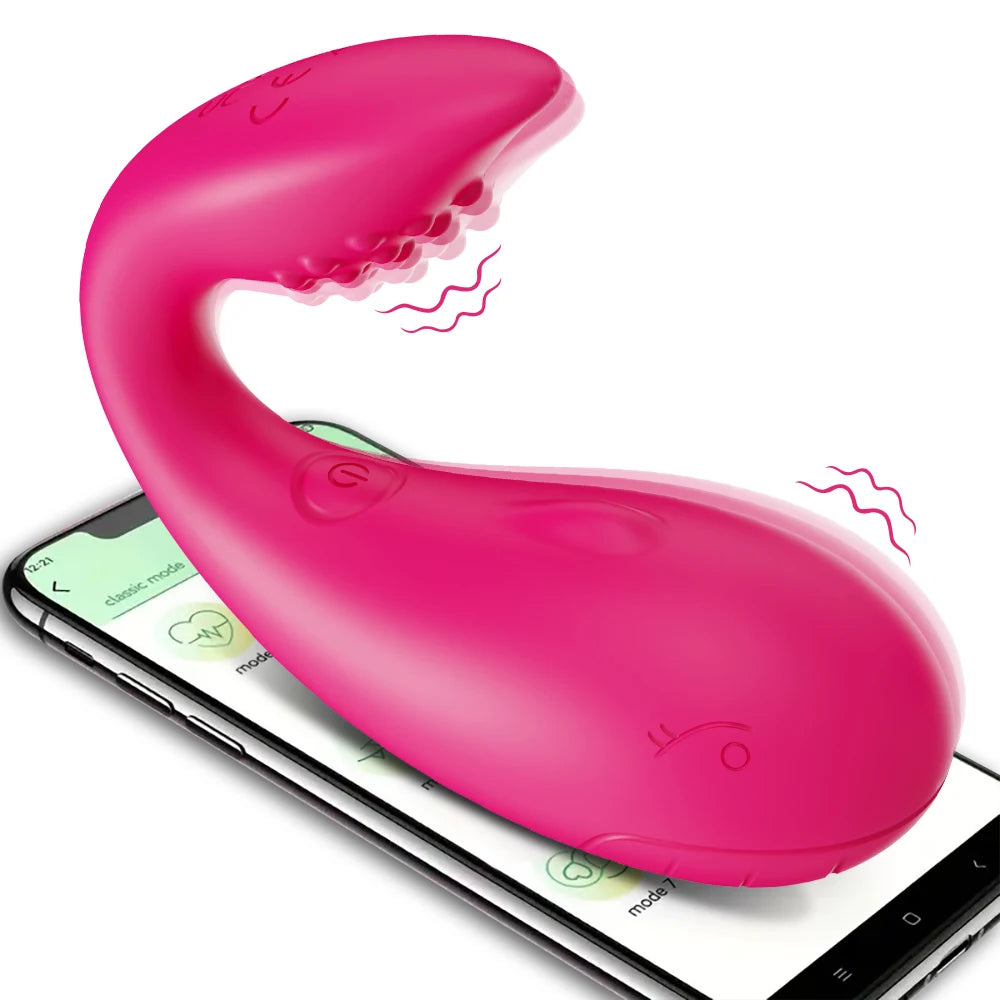 Vibrador curvado controlado por aplicativo