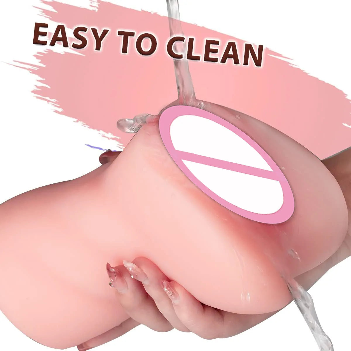 Massageador Masculino 3 em 1 em Silicone com Design Anatômico e Textura Interna