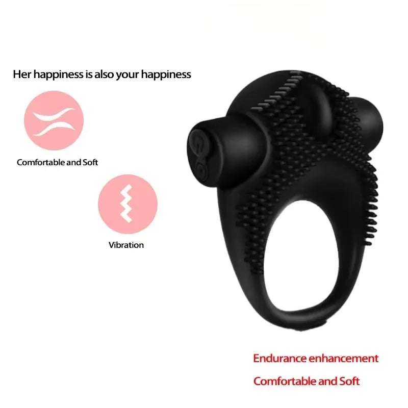 Anel Vibrador Peniano com 10 Frequências