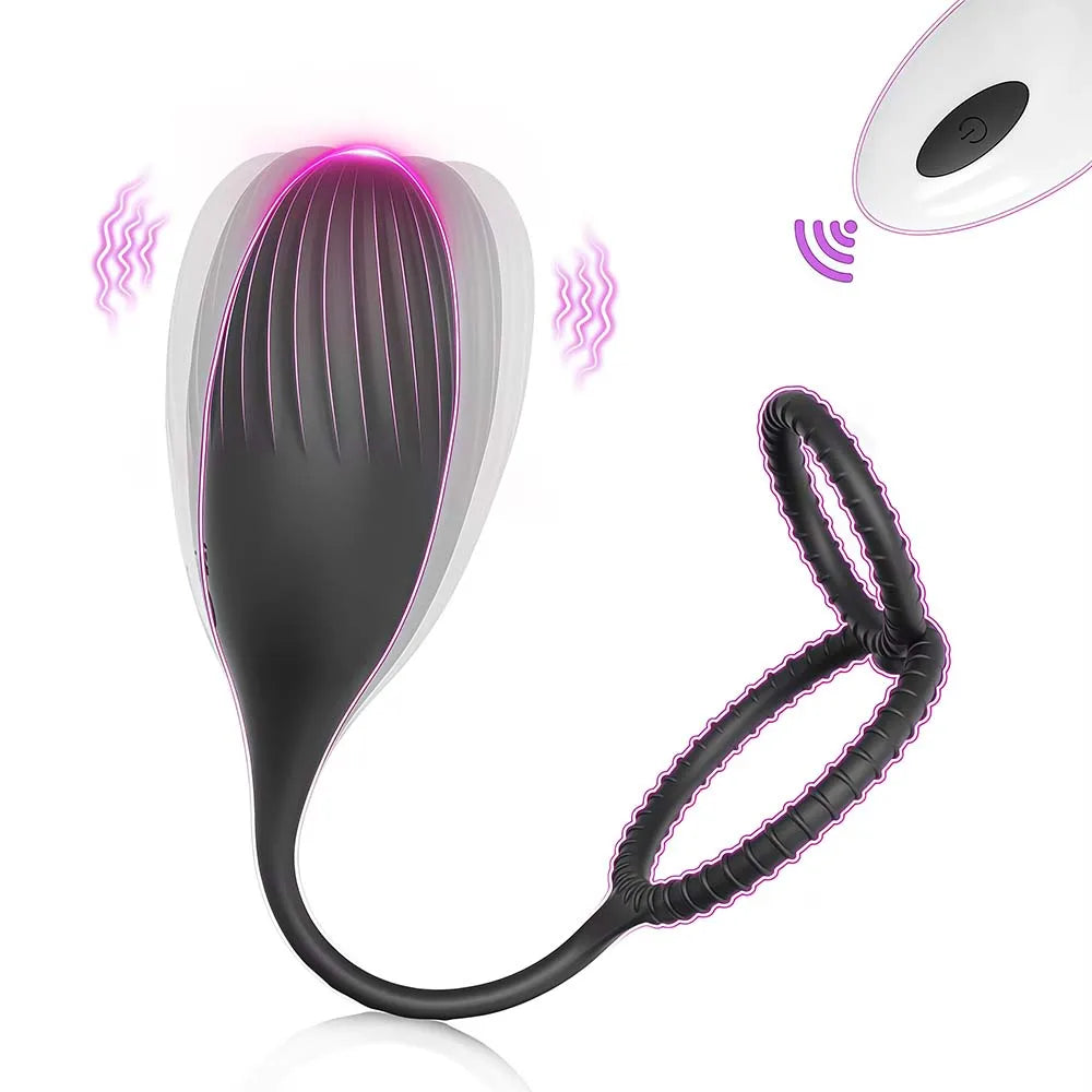 Massageador Prostático Recarregável com Controle Remoto