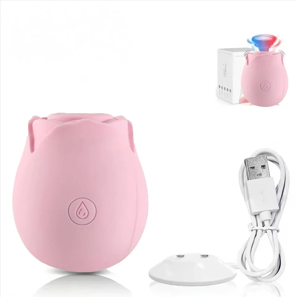 Vibrador flor com sucção clitoriana