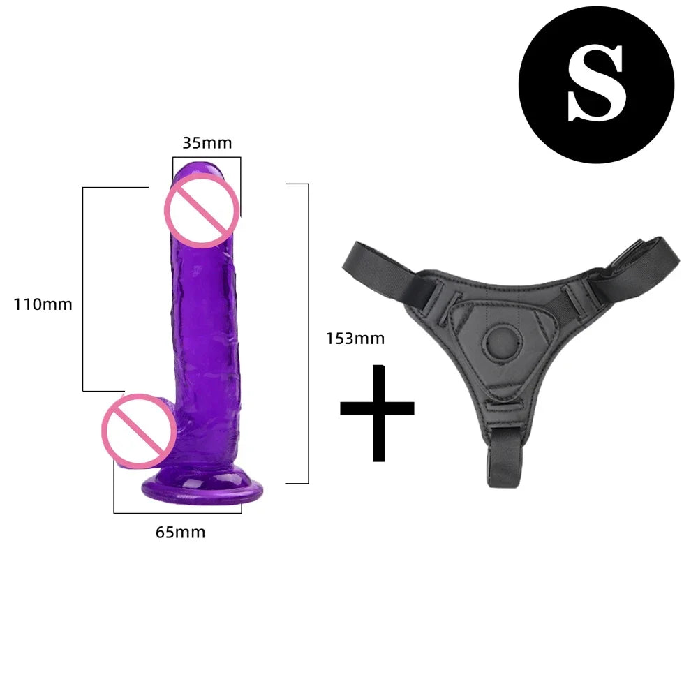 Cinta com Prótese Realística e Base Ajustável