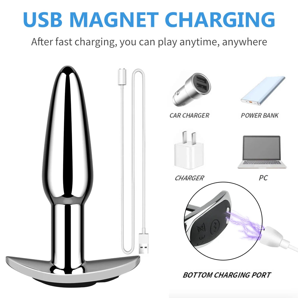 Plug anal com 10 modos de vibração