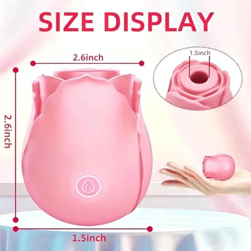 Vibrador flor com sucção clitoriana