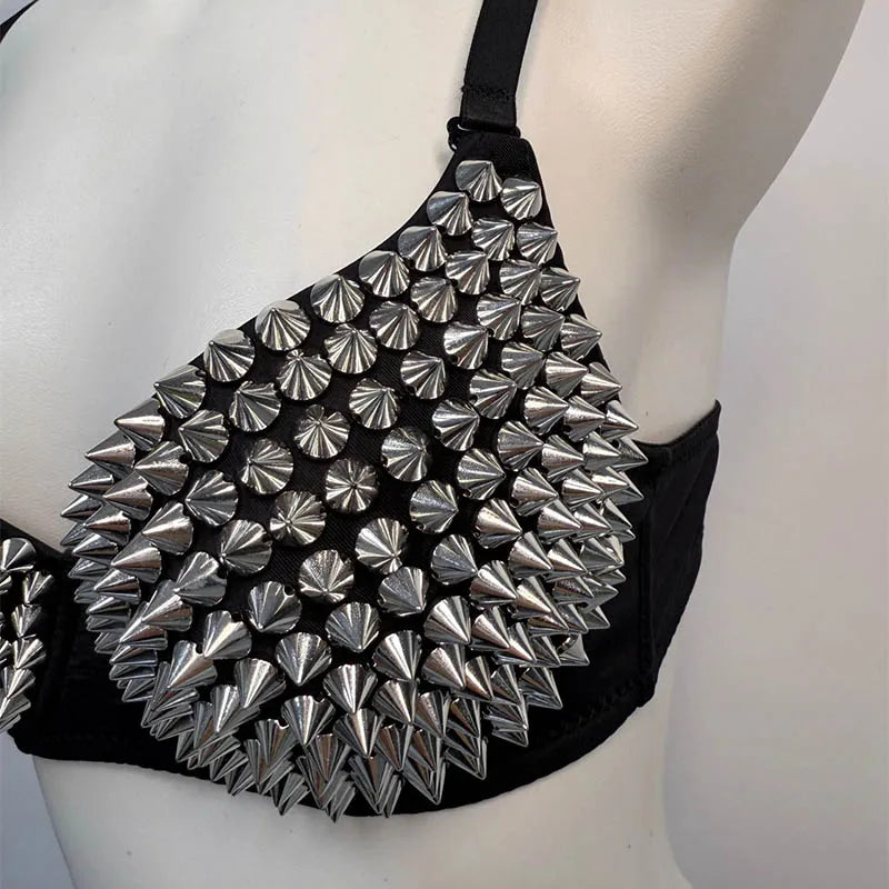 Top Feminino com Strass e Rebites