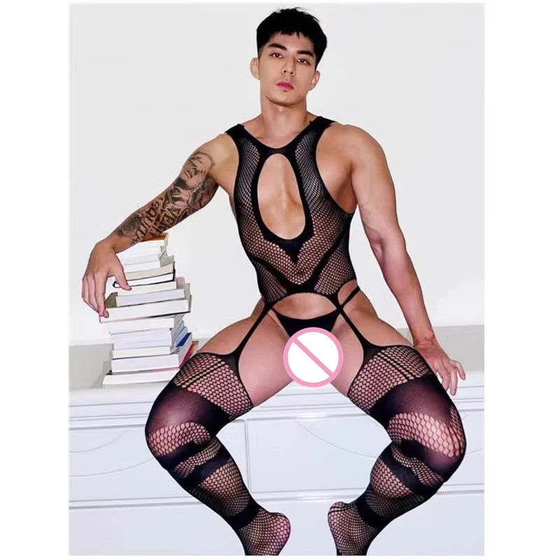 Body Masculino em Tela Transparente