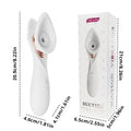 Vibrador oral 2 em 1 com sucção