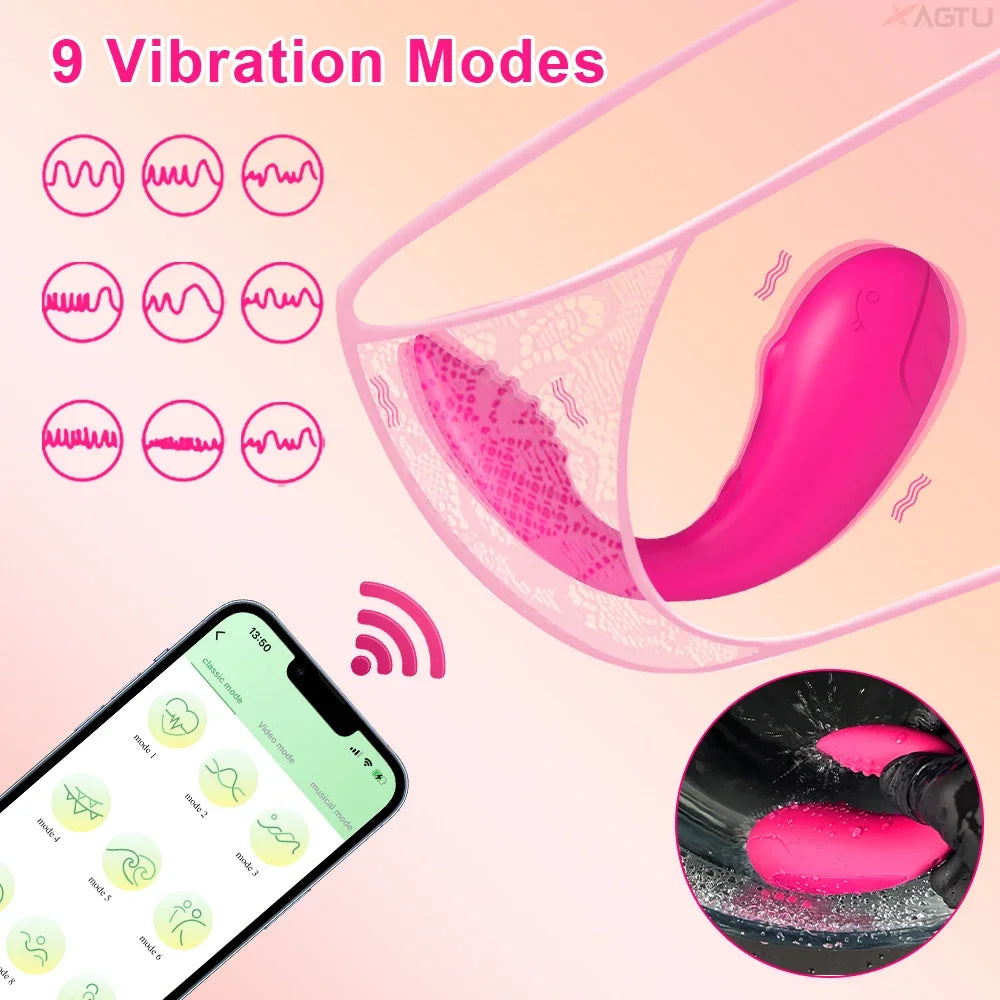 Vibrador curvado controlado por aplicativo