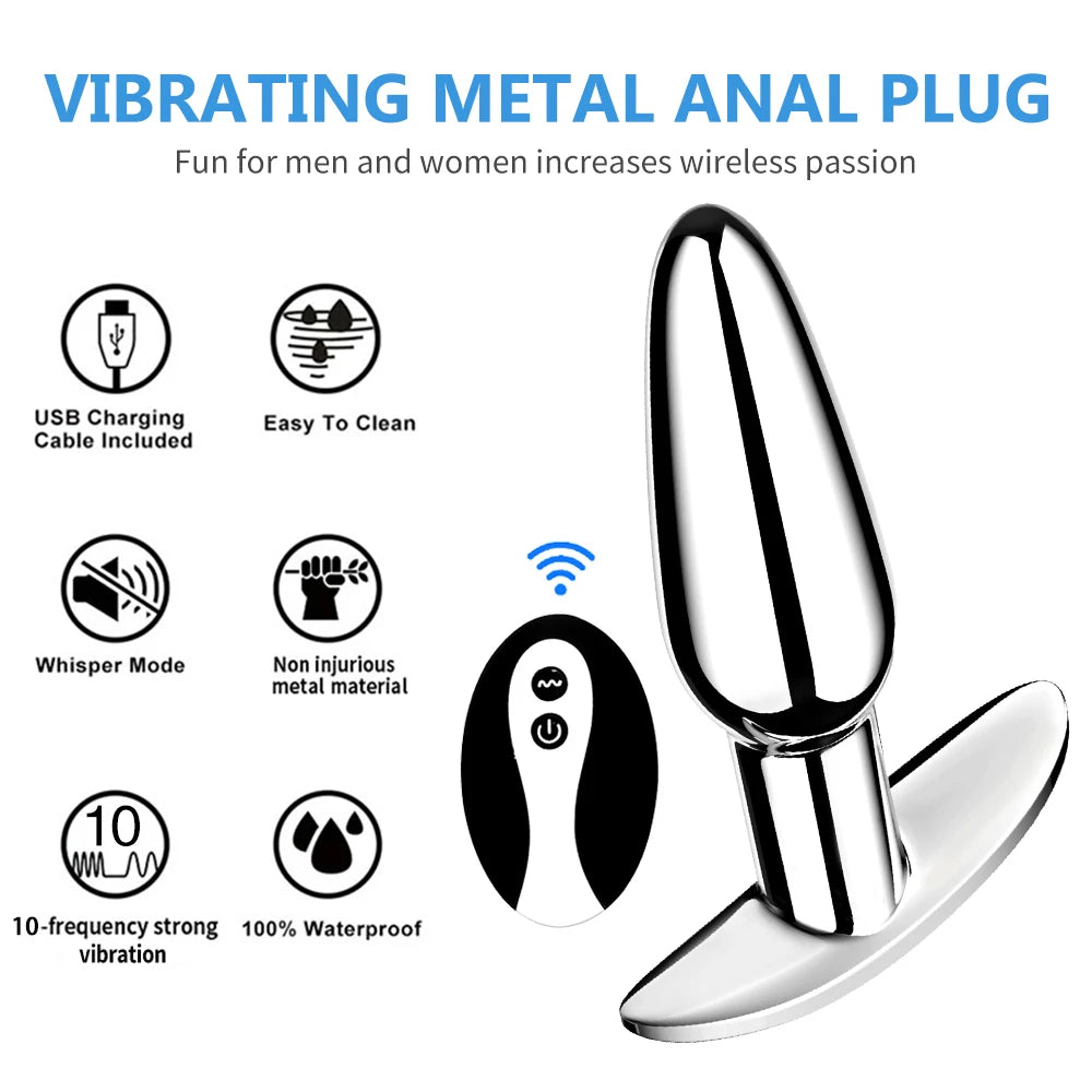 Plug anal com 10 modos de vibração