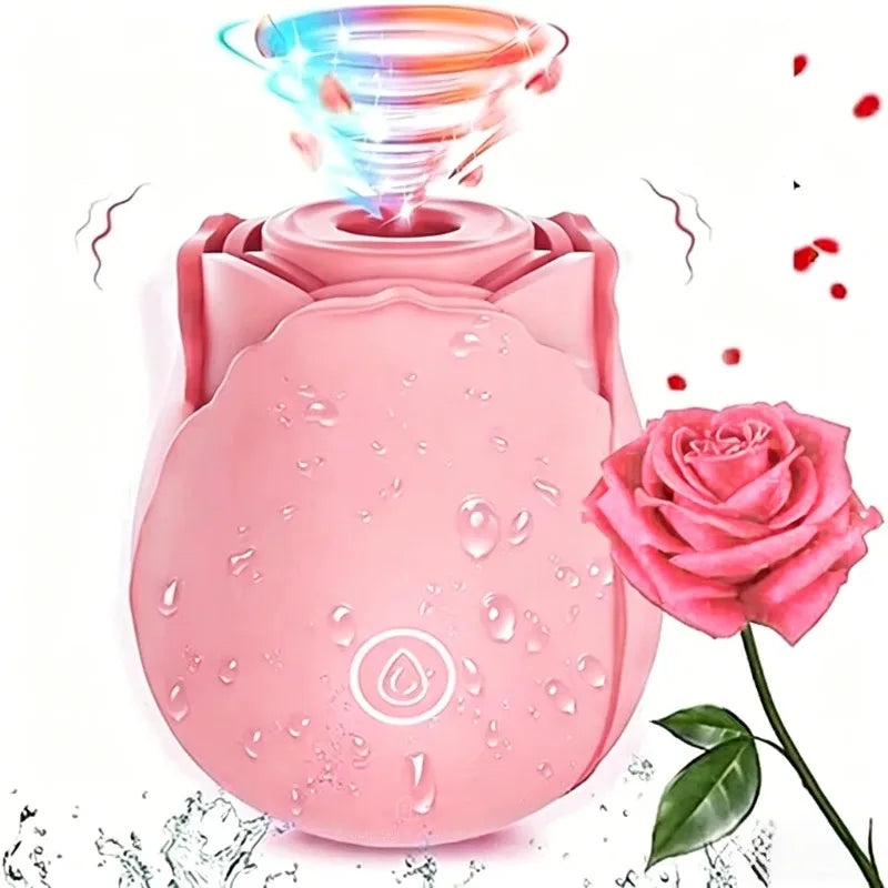 Vibrador flor com sucção clitoriana