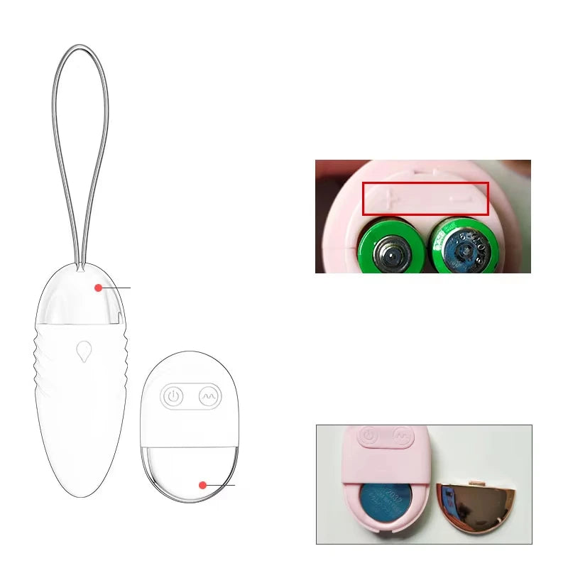 Vibrador Bullet com Controle Remoto Sem Fio e Múltiplos Modos de Vibração