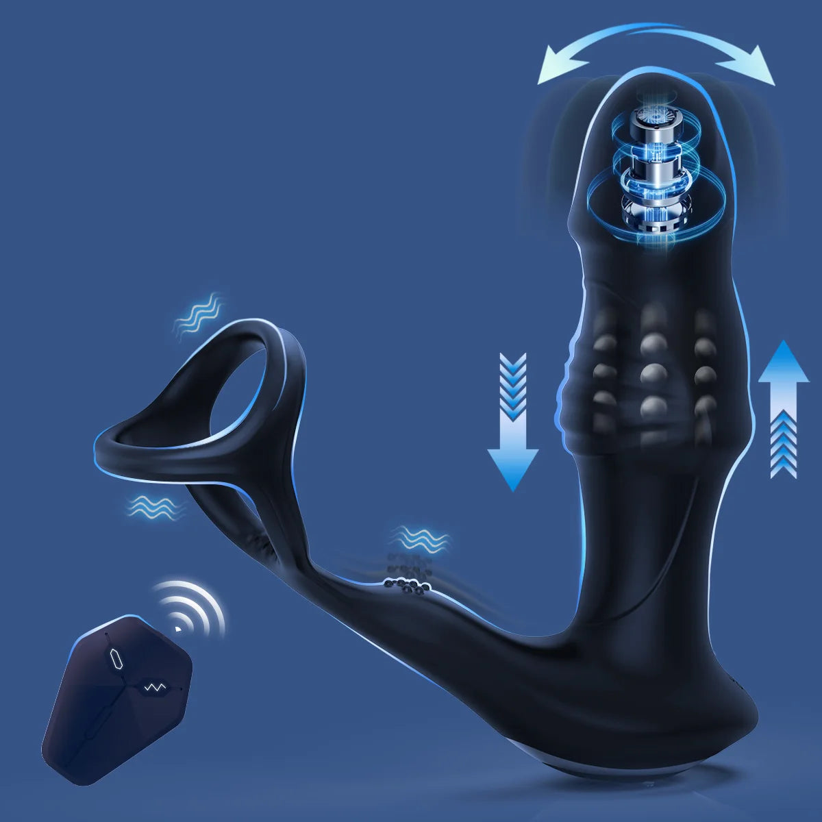 Massageador de próstata Bokisoon, vibrador anal.