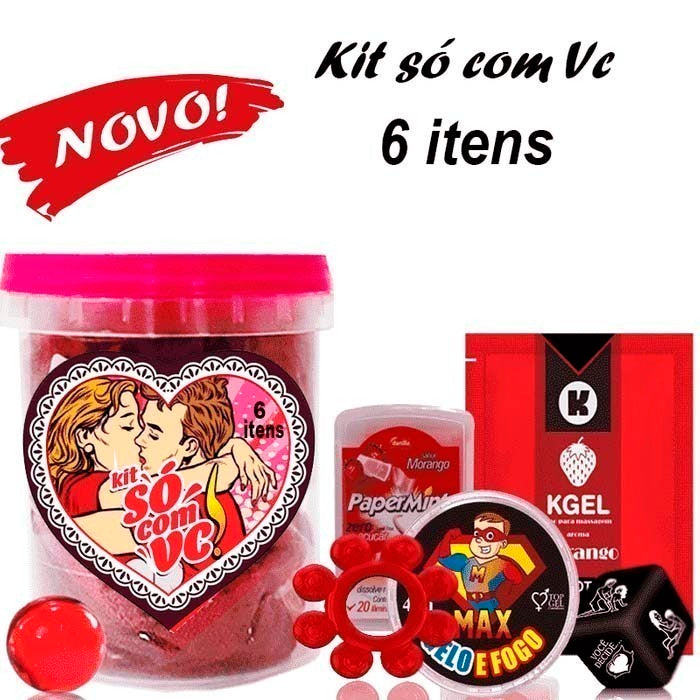 KIT SÓ COM VOCÊ 6 ITENS JEITO SEXY
