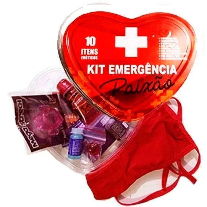 KIT EMERGÊNCIA PAIXÃO 10 EM 1 JEITO SEXY