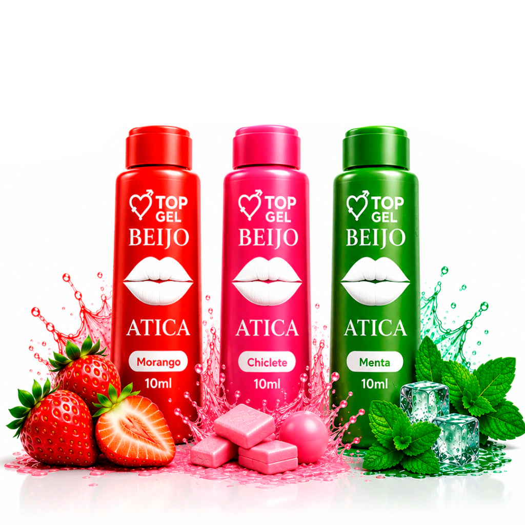 Gel Lubrificante Beijável Beijo Atiça 10ml